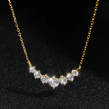 18K GOLD PLATED VVS1 DIAMOND MOISSANITE - GLOW NECKLACE