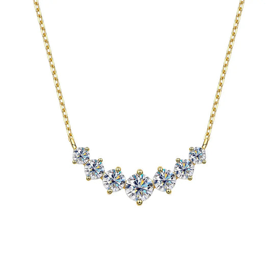 18K GOLD PLATED VVS1 DIAMOND MOISSANITE - GLOW NECKLACE