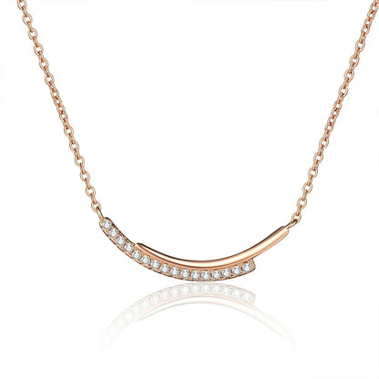 18K ROSE GOLD PLATED VVS1 DIAMOND MOISSANITE - GLAM ESSENCE NECKLACE