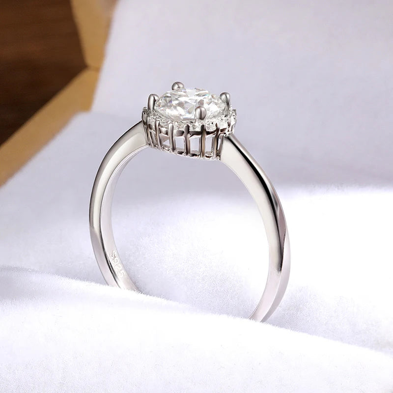 18K WHITE GOLD PLATED VVS1 DIAMOND MOISSANITE - UNSPOKEN PROMISE RING