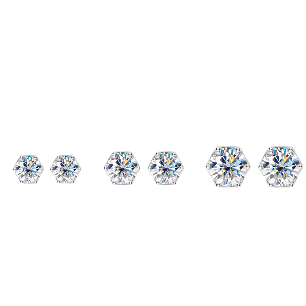 18K GOLD PLATED VVS1 DIAMOND MOISSANITE - INFINITE SPARK EARRINGS