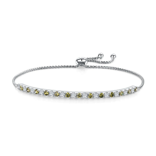 SILVER FINE - PERIDOT BRACELET