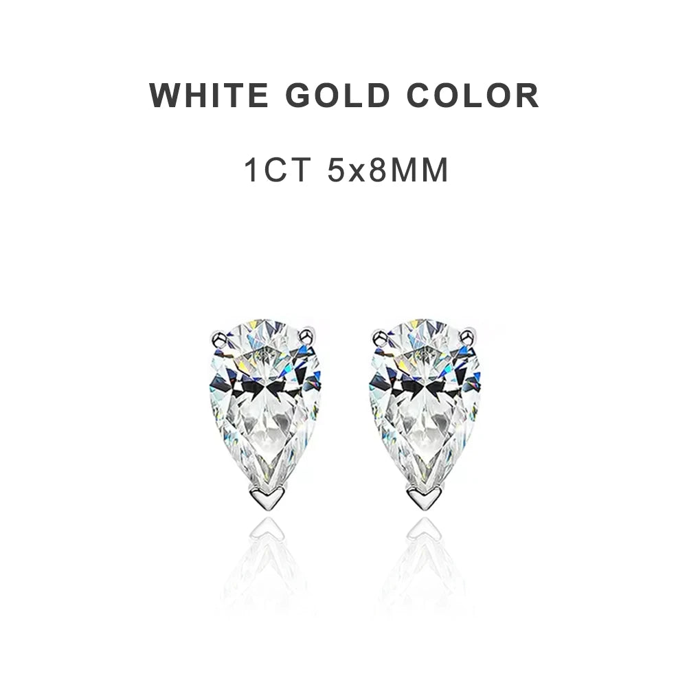 18K YELLOW GOLD PLATED VVS1 DIAMOND MOISSANITE - AURORA EARRINGS